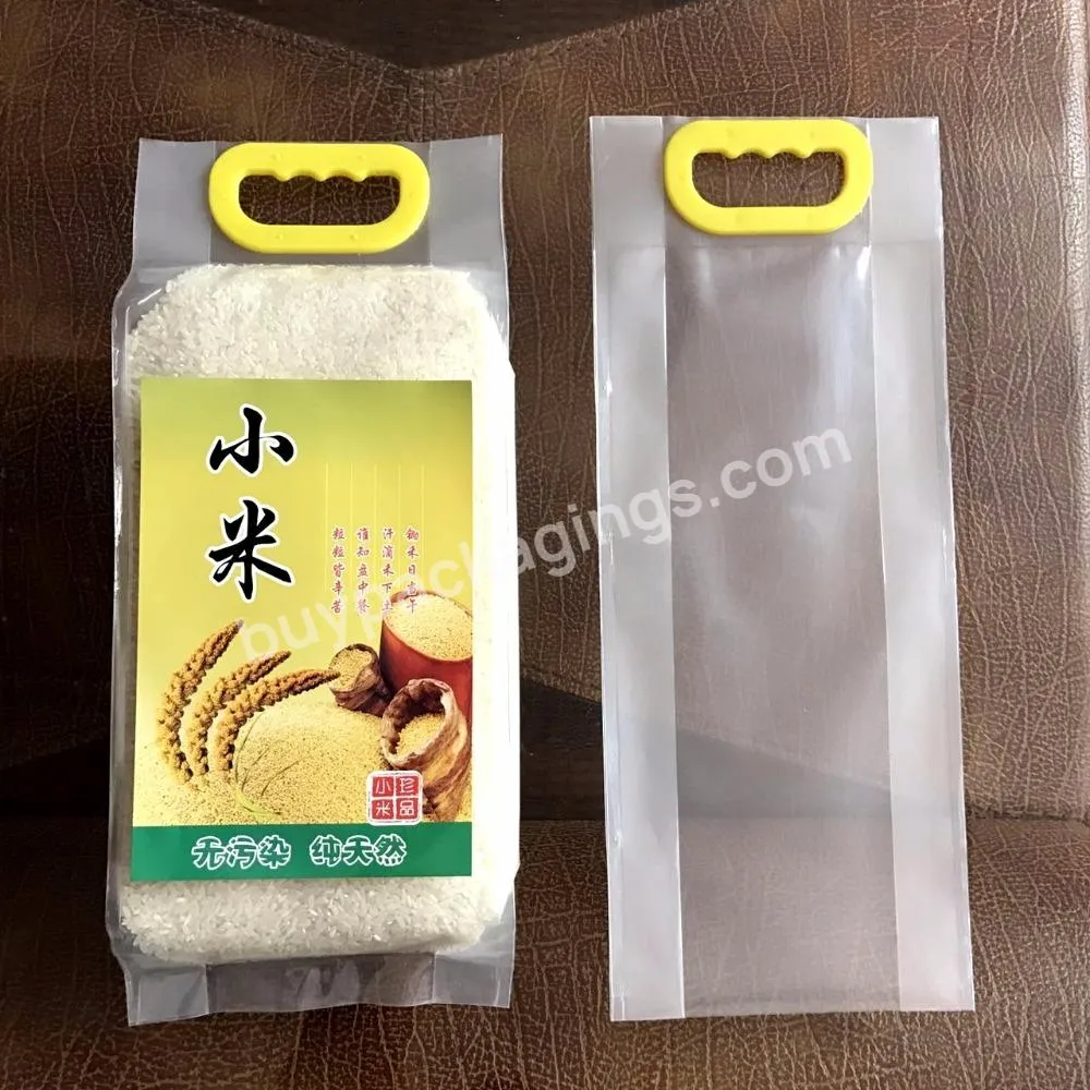 Custom Printing 1kg 2kg 5kg Plastic Rice Packaging Bags With Handle - Buy 1kg Rice Packaging Bags,Custom Printing Rice Packaging Bags,Plastic Bags For Rice Packaging.