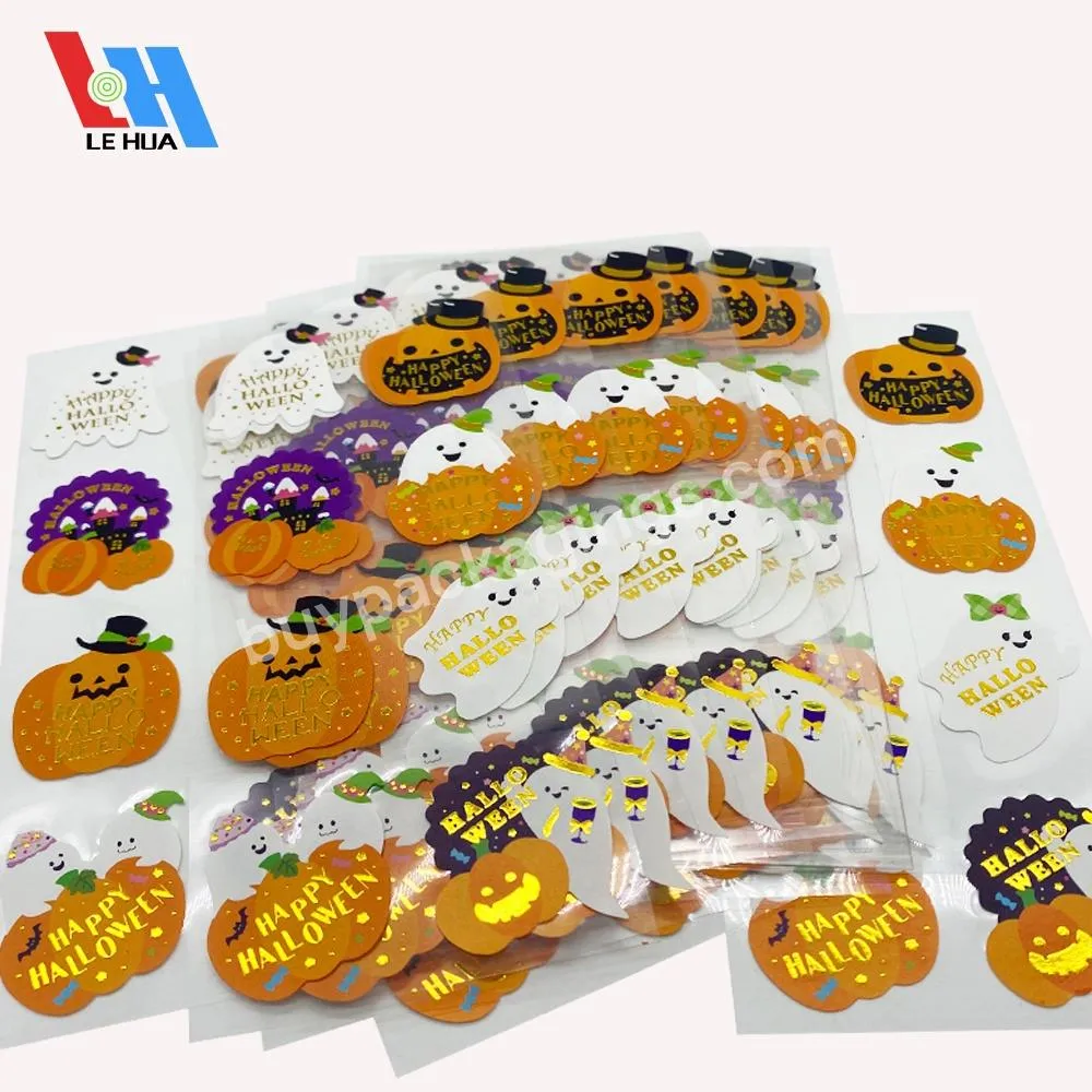 Custom Printing Halloween Style High Quality Different Sheets Halloween Stickers For Kids Bulk Scrapbooking Stickers