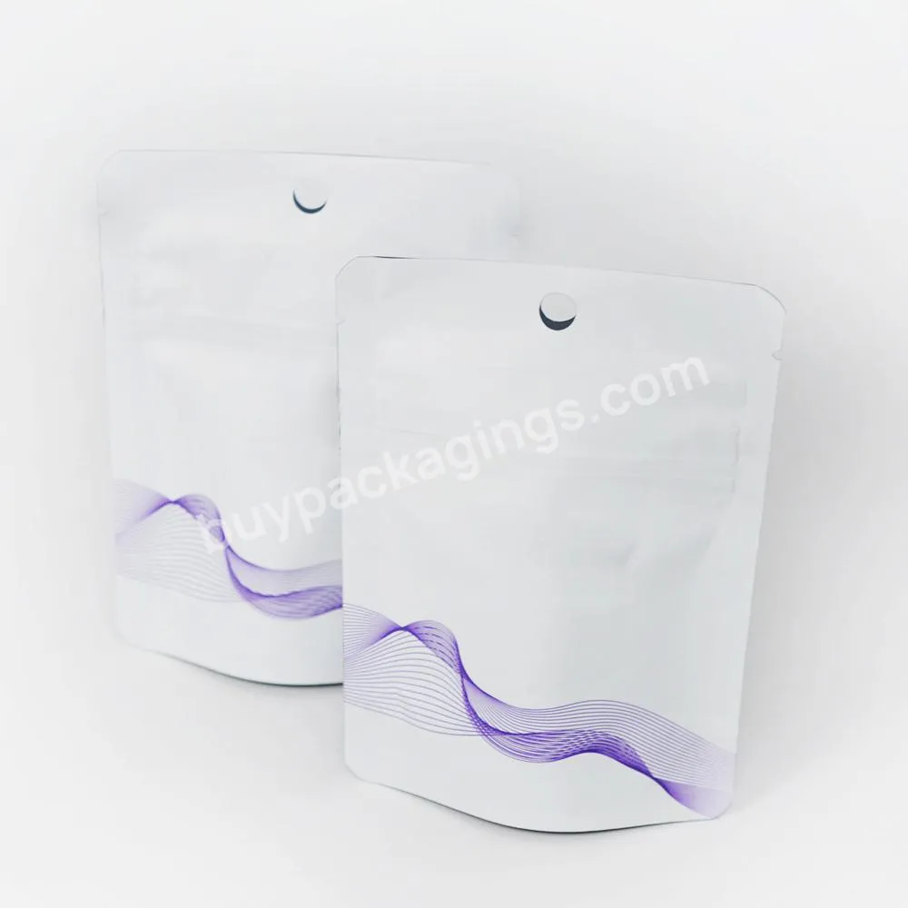 Custom Printing Logo Resealable Hanging Hole Packaging For Coffee Snack Child Resistant Stand Ziplock Mylar Bags - Buy Child Resistant Stand Ziplock Mylar Bags,Customized Transparent Resealable Ziplock Flat Mylar Display Front Window Plastic Bag With