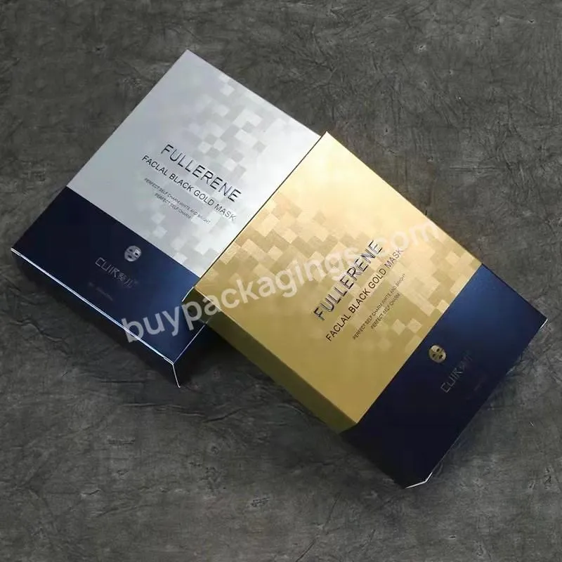 Custom Reverse UV Printing Gold Foil Embossing Luxury Reflex Gift Packaging Silver Cardboard Paper Boxes With Hot Stamping Logo