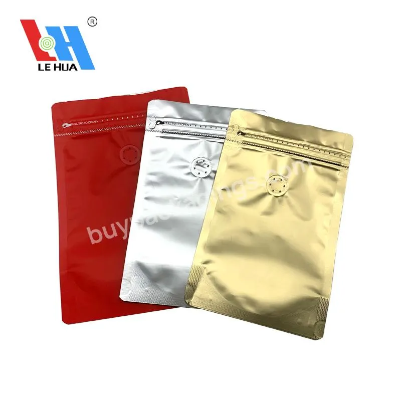 Custom Silver Printing Aluminum Foil Ziplock Plastic Mylar Stand Up Packaging Pouches Seal Food/coffee Storage Bag With Zipper