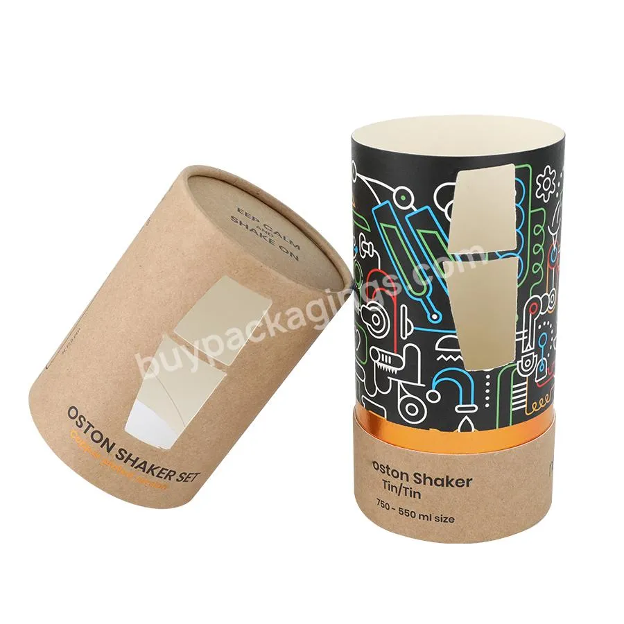 Custom Size Kraft Round Paper Tube Packaging Cylinder Cardboard Tubes With Pvc Window - Buy Cardboard Tubes With Pvc Window,Kraft Round Paper Tube,Cylinder Cardboard Tubes.