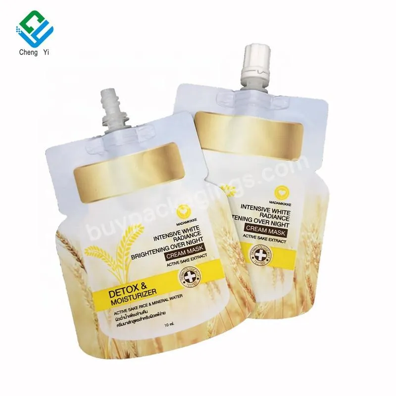 Customised Refillable 50ml 100ml Packaging Pouch For Body Cream Product Body Lotion Spout Bag - Buy Cosmetic Sample Sachet Skincare Tiny Sample Packaging Liquid Pouch Spout Pouches Bottle Shaped Pouch,Customized Stand Up Aluminium Foil Plastic Bag Wi