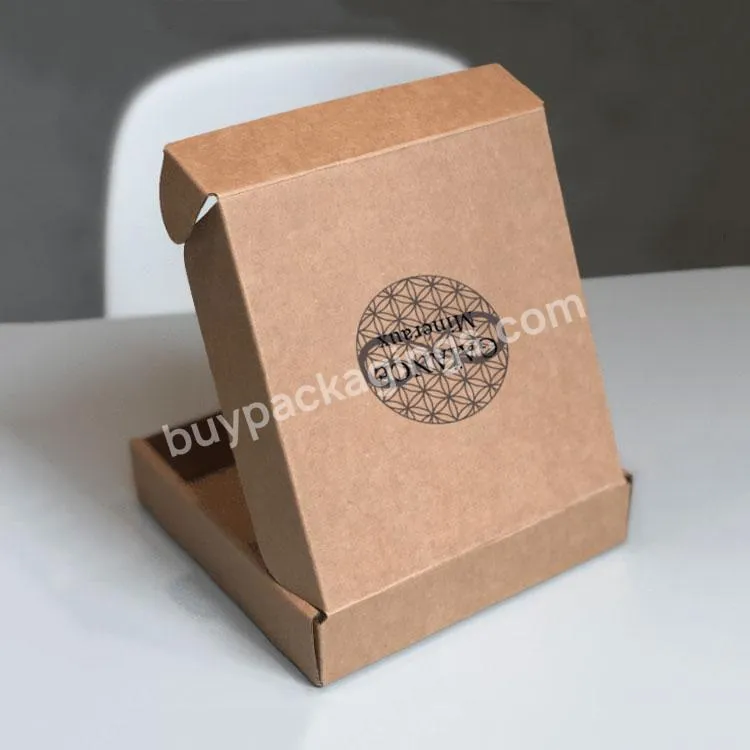 Customised Wholesale Personalized Logo Colored Printed Luxury Mailer Boxes Eco Postage Boxes Cardboard Retail Mailer Boxes Brown