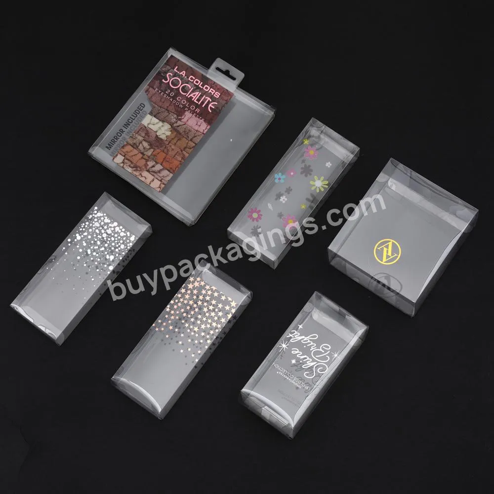 customize clear transparent folding shipping packaging gift PP plastic box