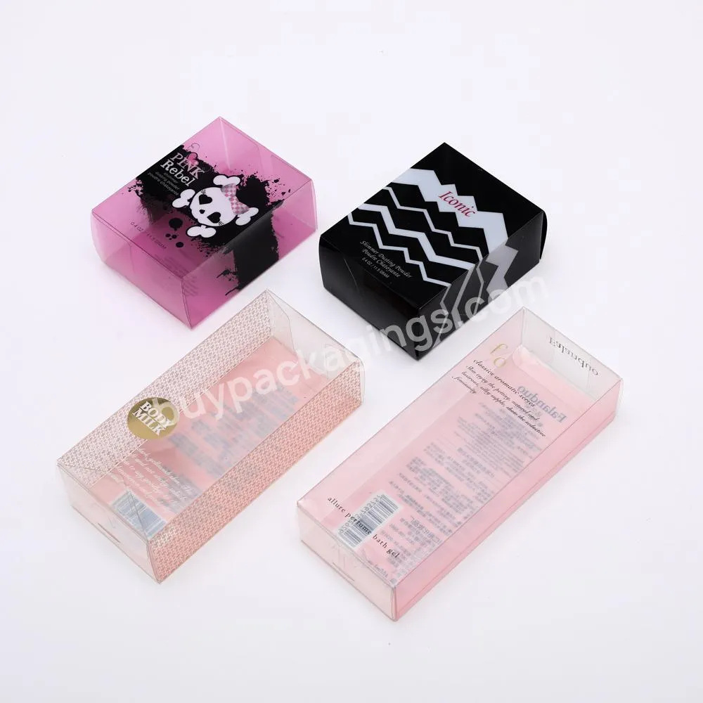 customize design logo storage pink small pp plastic packing gift box