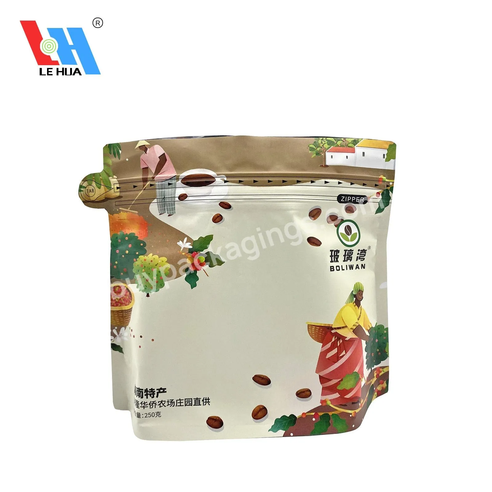 Customized High Quality Diamond Shape Aluminum Foil Coffee Packaging Bag Stand Up Bag With Zipper - Buy Diamond Shape Aluminum Foil Coffee Bag,Coffee Bag Packaging Bags,Packaging Bag Stand Up Bag Coffee Bag.