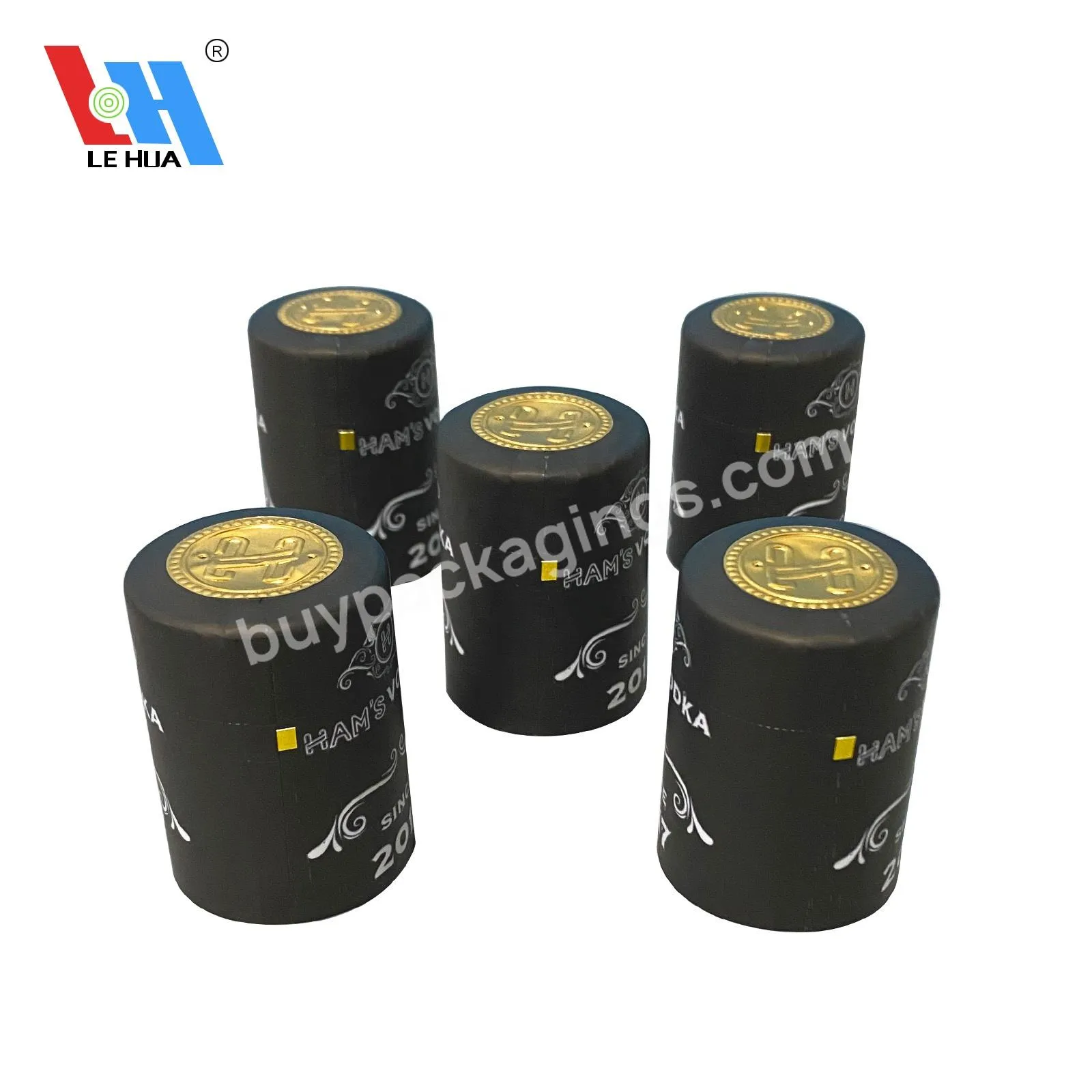 Customized Logo Heat Shrink Champagne Capsule Container Shrink Wrap Wine Bottle Tops For Wine Pvc/pet Shrink Capsule - Buy Pvc Heat Shrink Capsules For Bottle Vodka Bottle Shrink Capsules,Clear Pvc Plastic Shrink Wrap Bands With Tear Tape,Heat Shrink