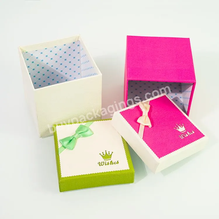 Customized Making Rigid Cardboard Skincare Lid And Base Small Gift Box Packaging With Ribbon Decoration - Buy Custom Small Gift Boxes,Skincare Gift Box Packaging,Gift Box Packaging With Ribbon.