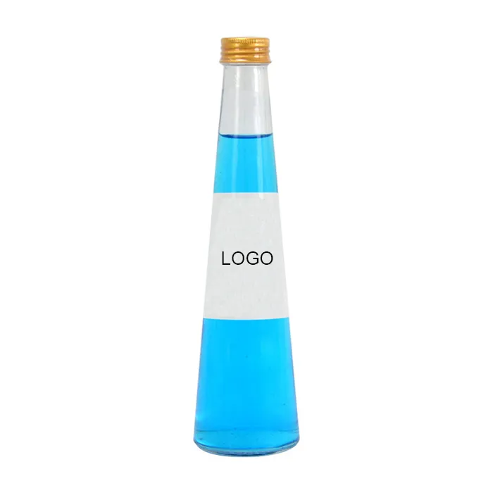 Customized Multi-specification Capacity Multi-selection Of Metal-covered Glass Transparent Cone Bottles