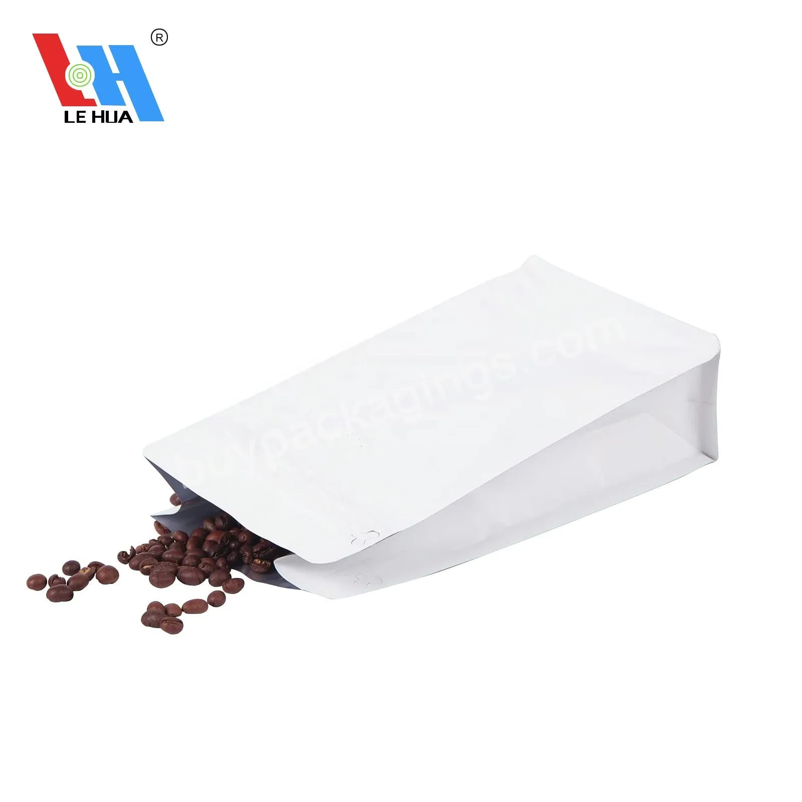 Customized Personalized Stand Up Tea Bag White Coffee Bag Coffee Bag With Valve And Zipper - Buy Stand Up Tea Bag,Coffee Bag,Coffee Bag With Valve And Zipper.