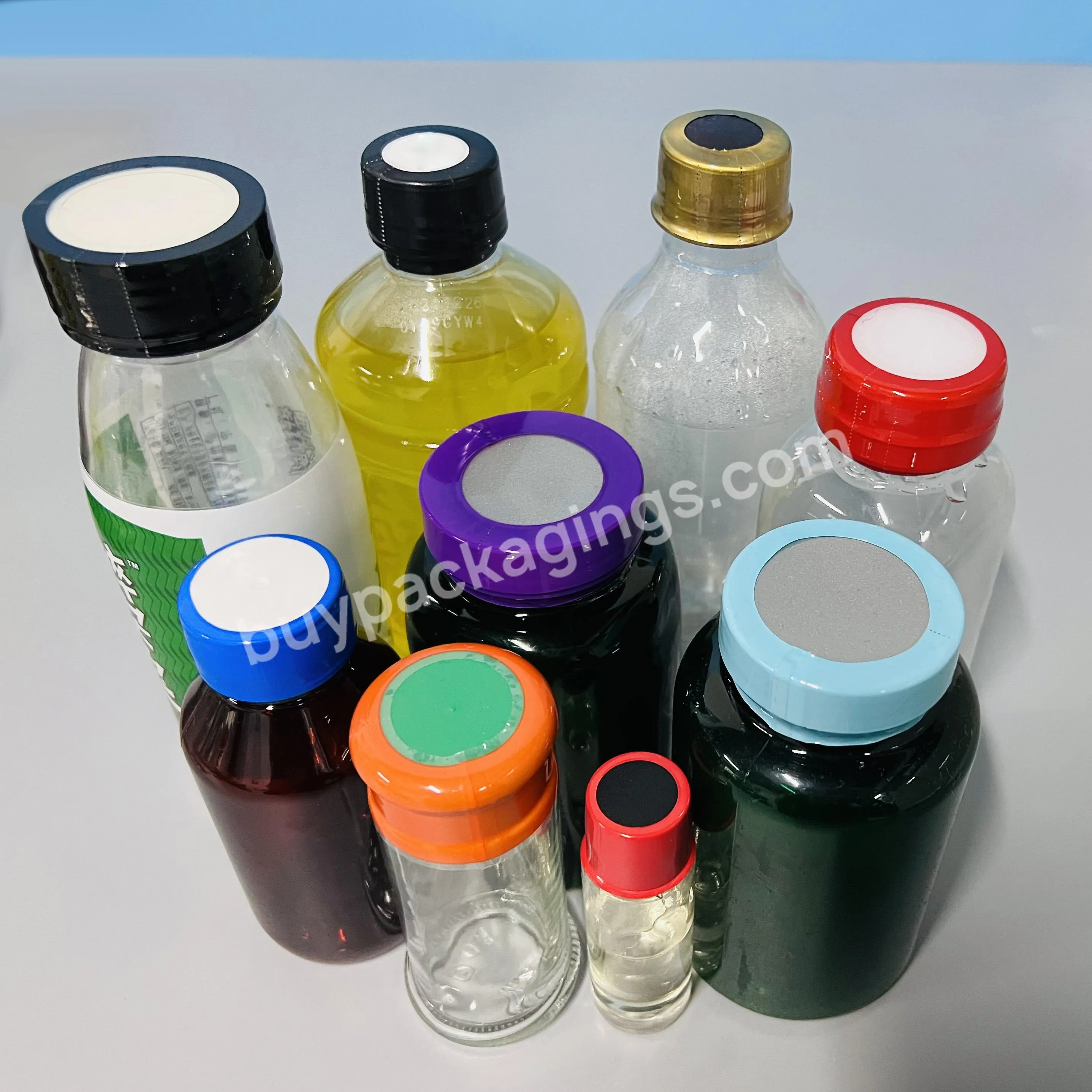 Customized Printing Pvc/pet Shrink Wrap Label Shrink Bands For Bottle Cap Seal - Buy Shrink Cap Seal,Shrink Neck Sleeves,Plastic Shrink Wrap Bands.