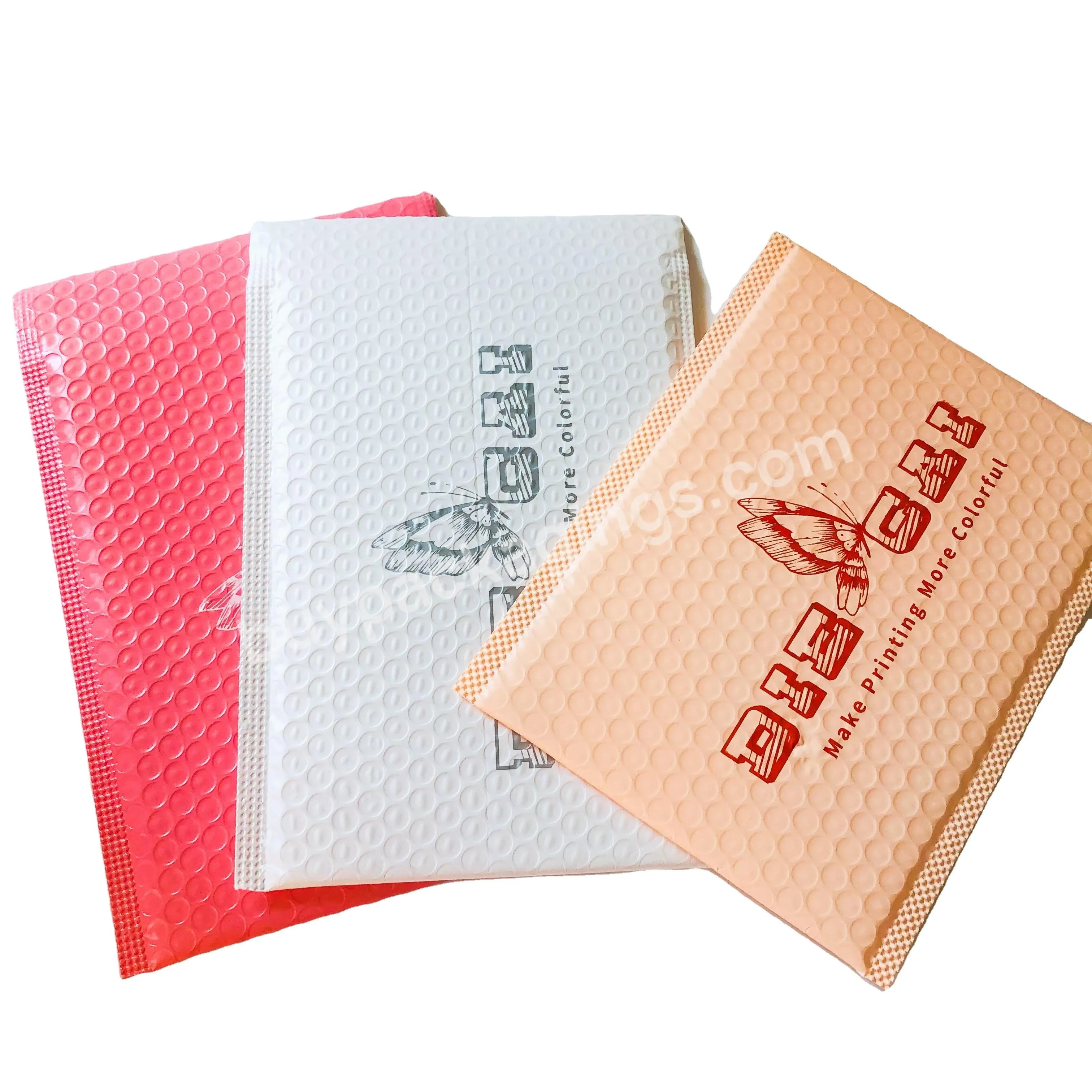 Customized Size Black Postal Envelope Shipping Packages Yellow Bubble Mailers Bubble Bags For Packing