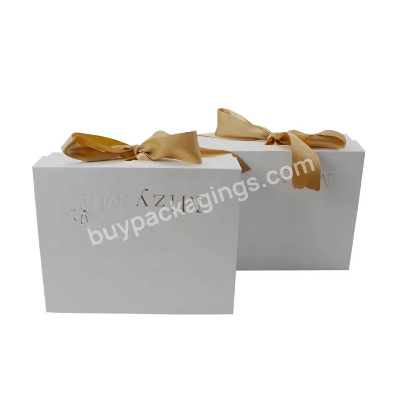 Customizing Luxury White Foldable Folding Box Packaging Extra Large Magnetic Gift Boxes