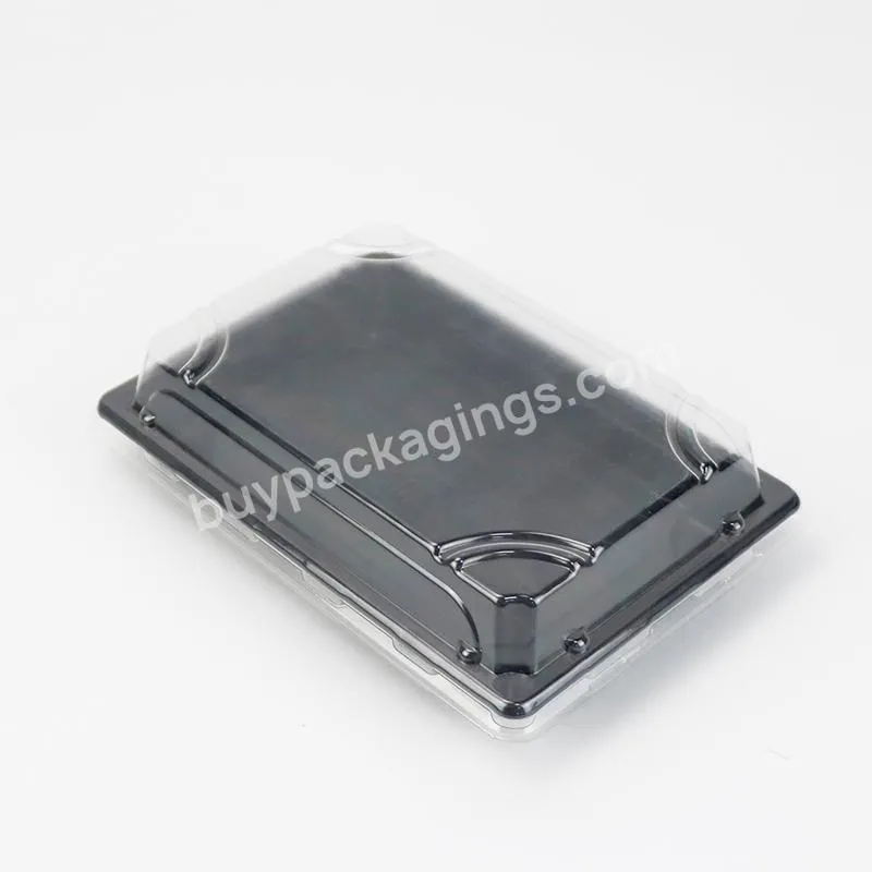 Disposable Custom Plastic Rectangle Packaging Take-away Recyclable Sushi Box