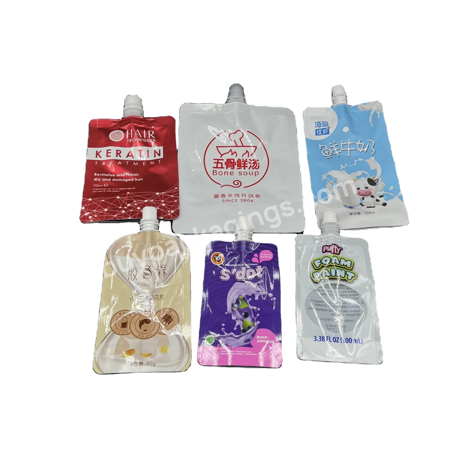 Drink Pouch Laminated Material Custom Jelly Bag Cheap Juice Packaging Pouch Shape Beverage Bags - Buy Juice Spout Pouch,Ketchup Package Spout Pouch,Lipstick Shaped Bags With Spout.