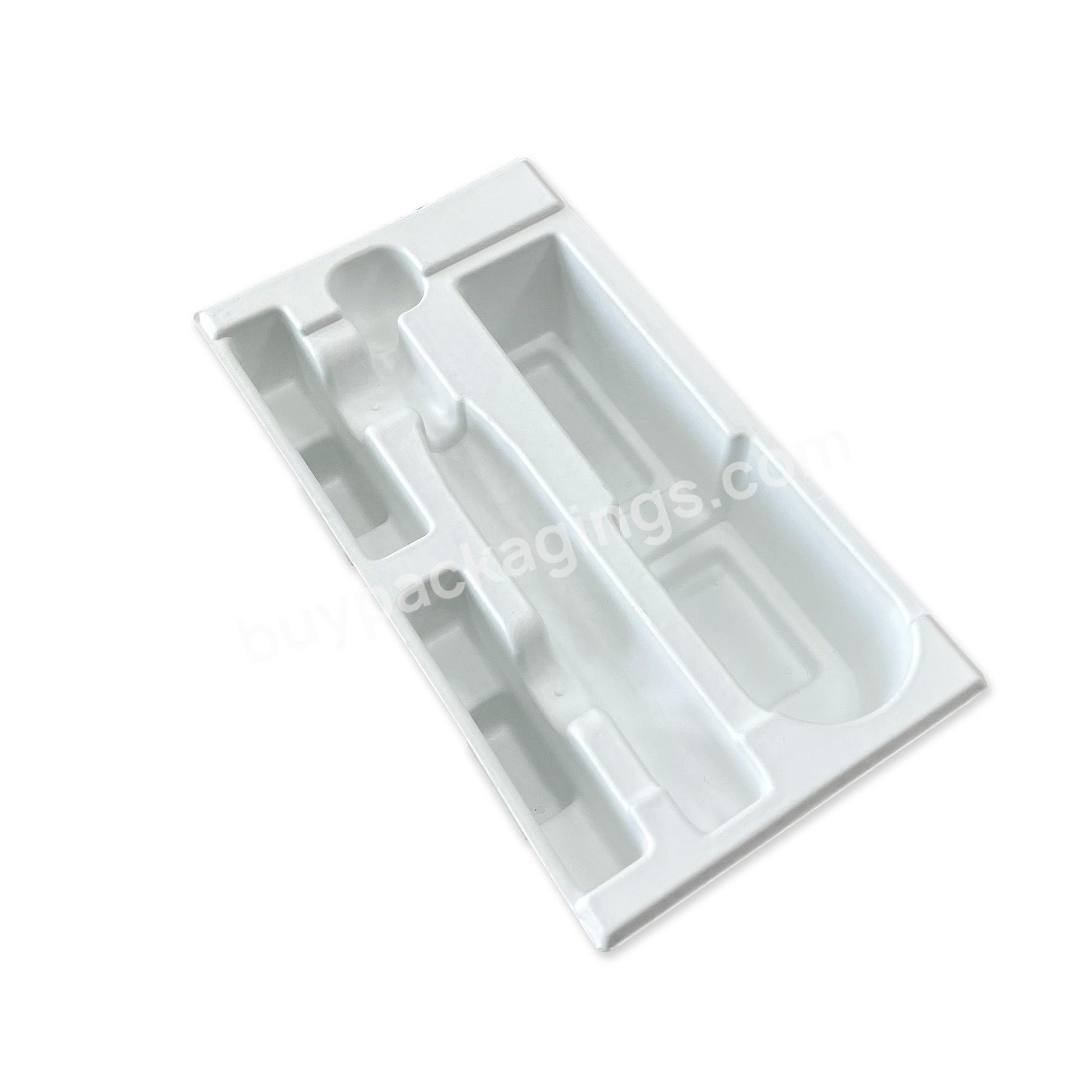 Eco Friendly Biodegradable Bagasse Molded Paper Pulp Packaging Tray For Electronics - Buy Manufacture White Paper Tray,Biodegradable Molded Pulp Inner Tray,Wet Press Holder Tray.