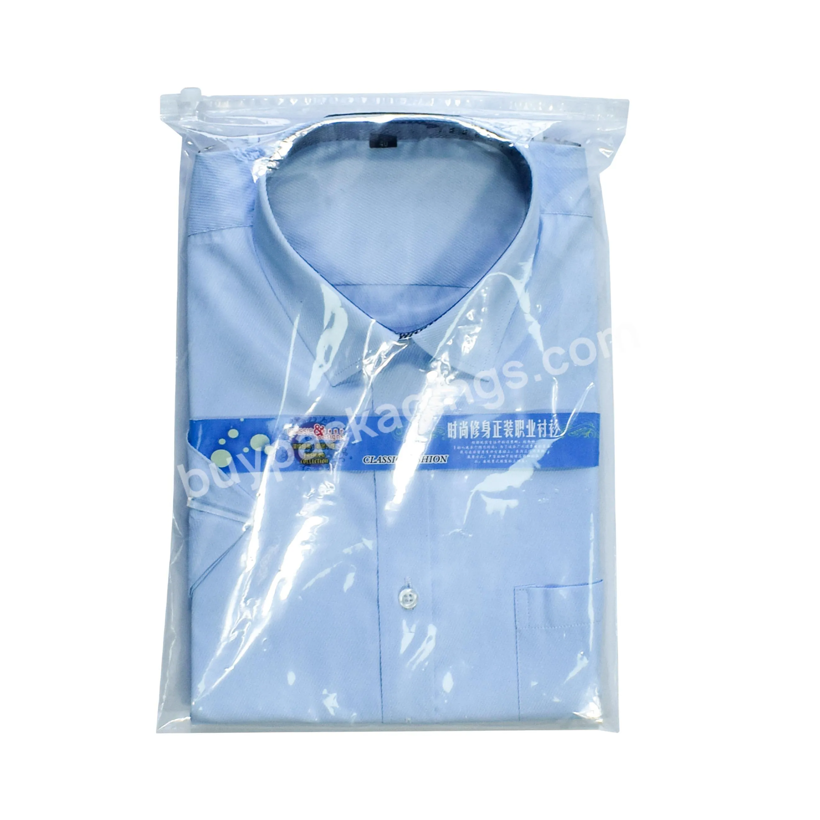 Eco Friendly Customize Sizes Clear Front Pouch T Shirt Swimwear Clothing Packaging Bag Slider Zip Lock Plastic Custom Logo Bag - Buy Cloth Bag,Shipping Bags For Clothing,Custom Shipping Bags For Clothes.