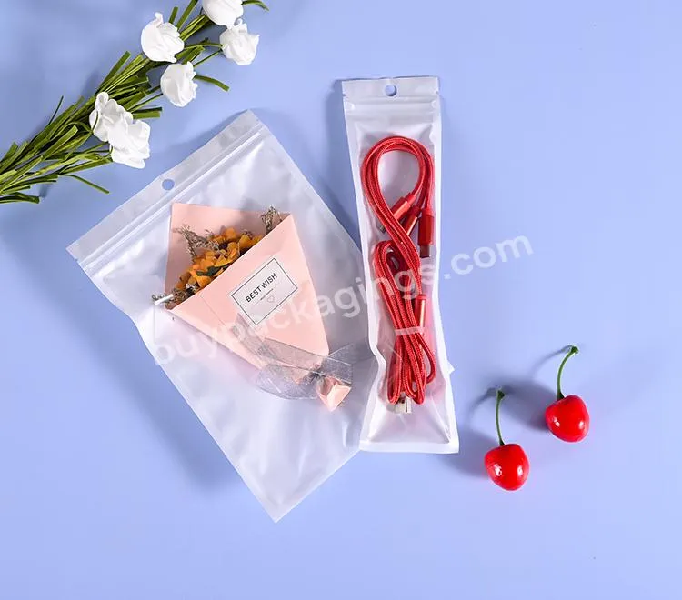 Eco Friendly Wholesale Colored Zip Lock Pearlescent Film White Bag Headphones Date Cables Accessories Packaging Plastic Bags - Buy Plastic Bag,Package Bag,Jewelry Bag.