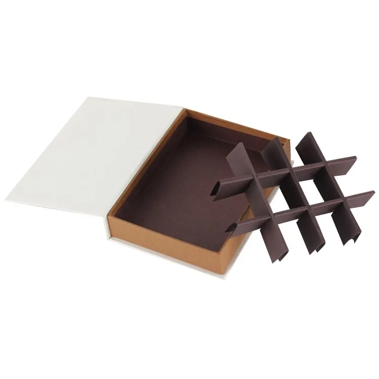 Elegant luxury cardboard chocolate box paper gift packaging with lid