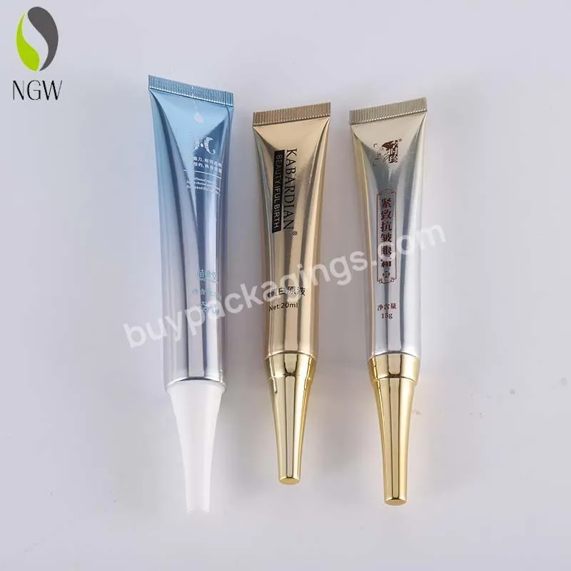 Empty Lotion Eye Cream 10g15g30g45g55g Plastic Laminated Tube For Cosmetic Plastic Squeeze Tube With Long Nozzle - Buy Sustainable Cosmetic Packaging,Teeth Whitening Foam Toothpaste,Plastic Bottle Manufacturing Plant.