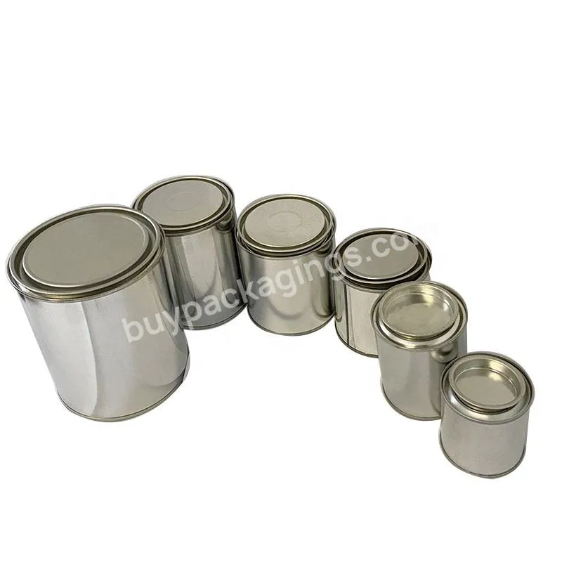 Empty Metal Can For Paint Or Glue 100ml 250ml 500ml 1000ml Popular Tin Can - Buy Metal Can For Glue,Metal Can For Paint,Empty Can.