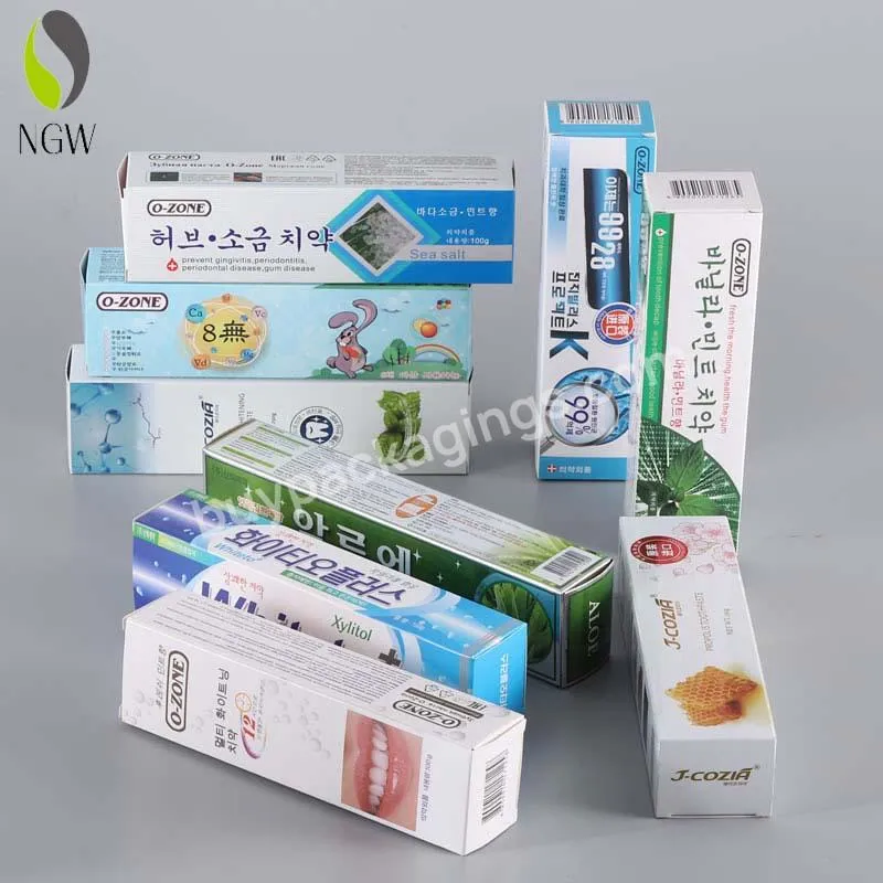 Factory Custom Printing Various Types Of Toothpaste Packaging Cartons - Buy Toothpaste Cartons,Packaging Cartons,Custom Cartons.
