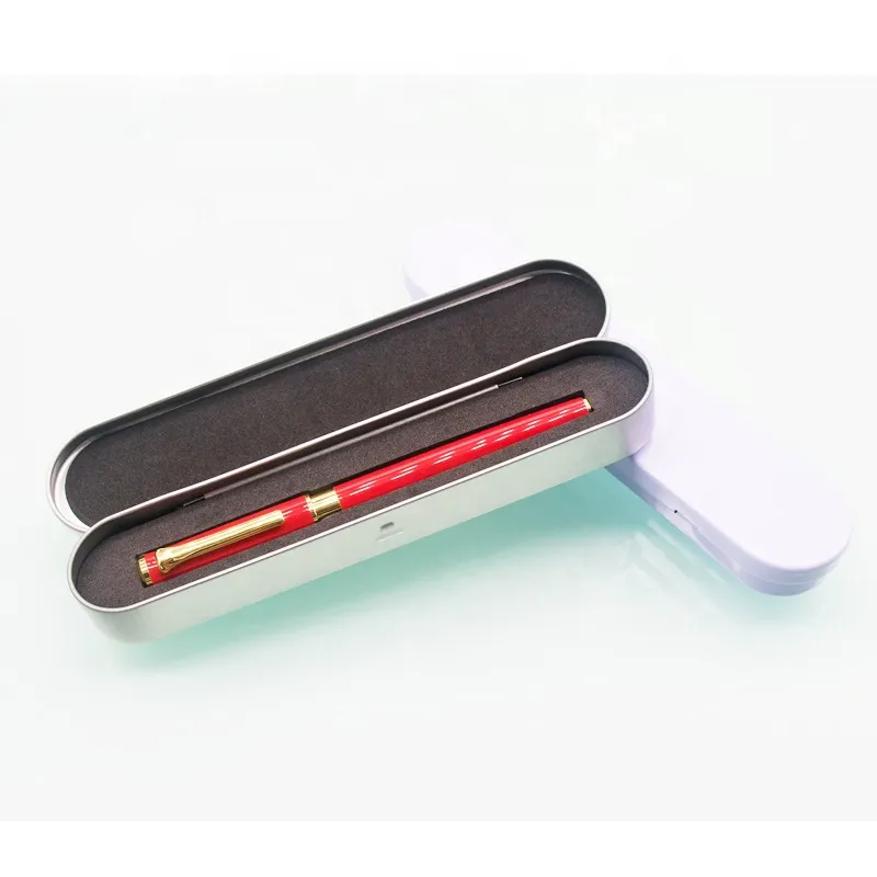 Factory Custom products rectangular shaped pen tool gift tinplate pencil tin box