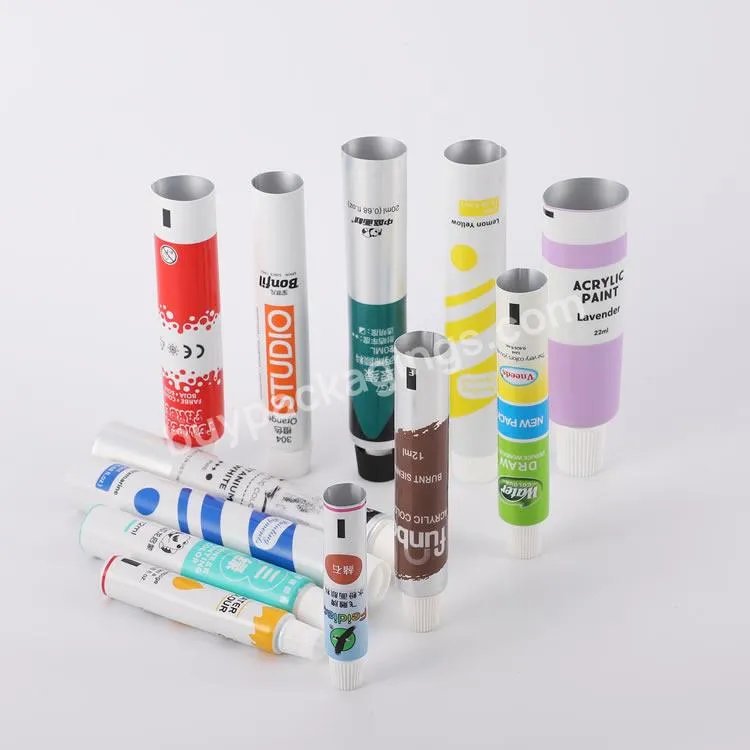 Factory Customized Aluminum Plastic Laminated Tubes Industrial Lubricant Shoes Oil Tube Painting Pigment Plastic Packaging Tube - Buy Plastic Dessert Tube,Cream Tube Packaging,Cosmetic Tubes Packaging.