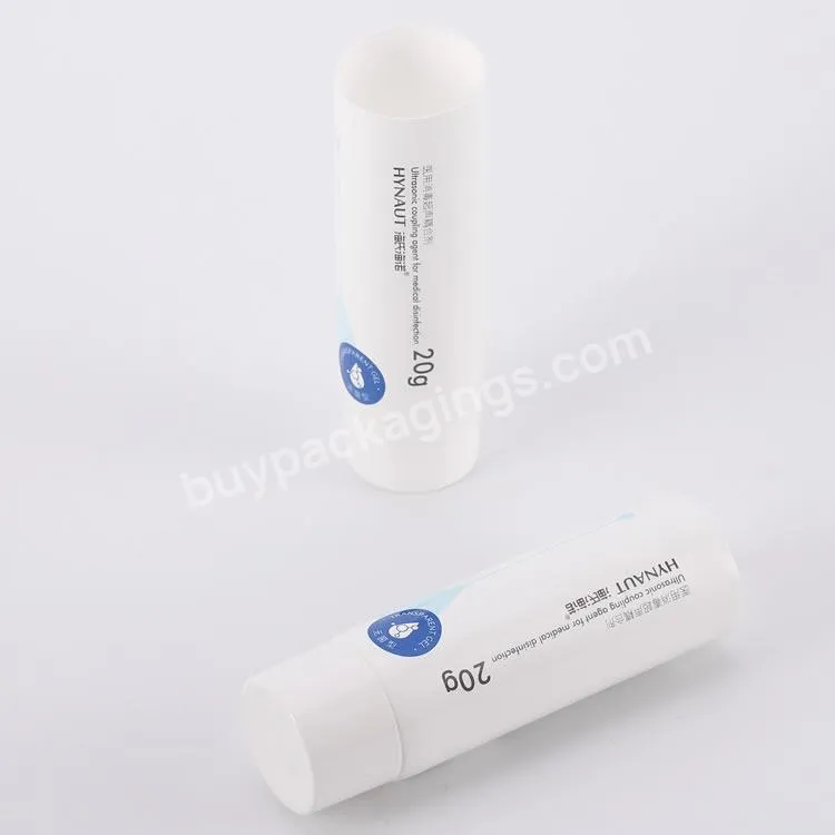 Factory Customized Pe Tube 20g40g60g80g Medical Coupling Agent Ointment Tube Empty Plastic Soft Packaging Tube Manufacturer