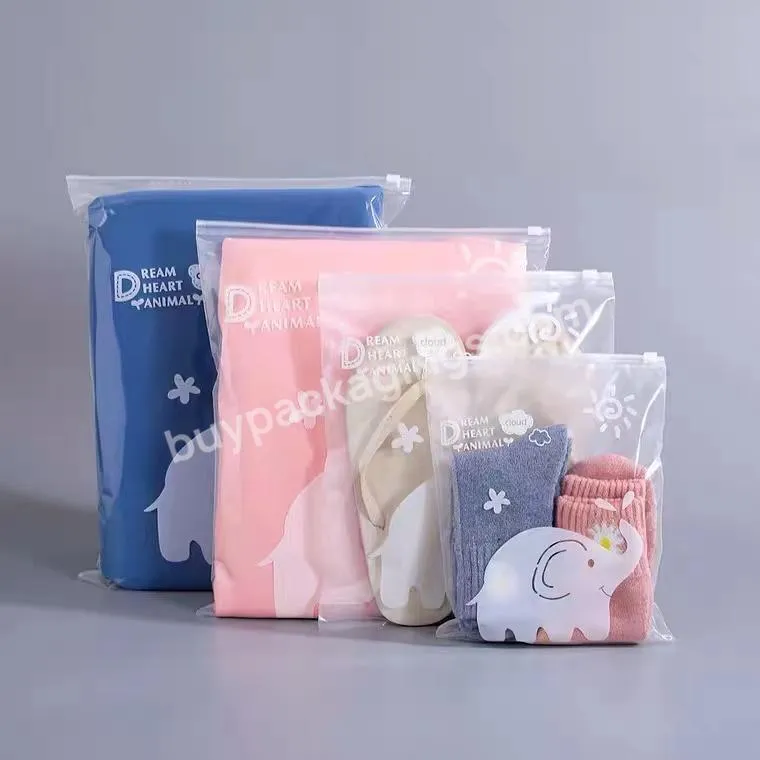 Factory Customized Printed Logo Custom Frosted Plastic Zipper Bag For Clothing - Buy Custom Frosted Plastic Zipper Bag,Frosted Plastic Zipper Bag For Clothing,Frosted Zipper Bag For Clothing.