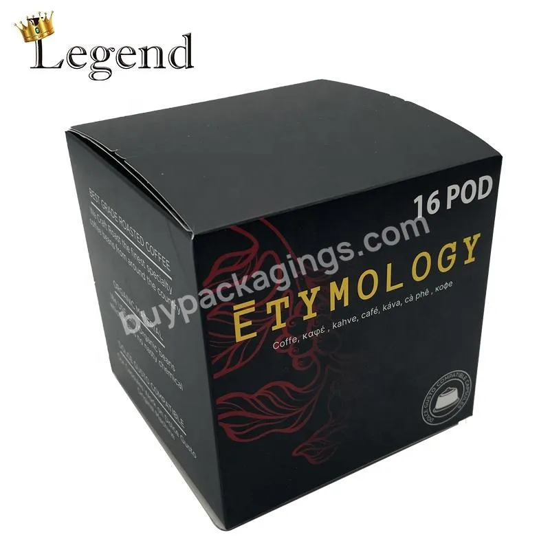 Factory OEM Good Price Custom Dolce Gusto Paper Box Packaging Coffee Capsule Boxes Package Coffee Box