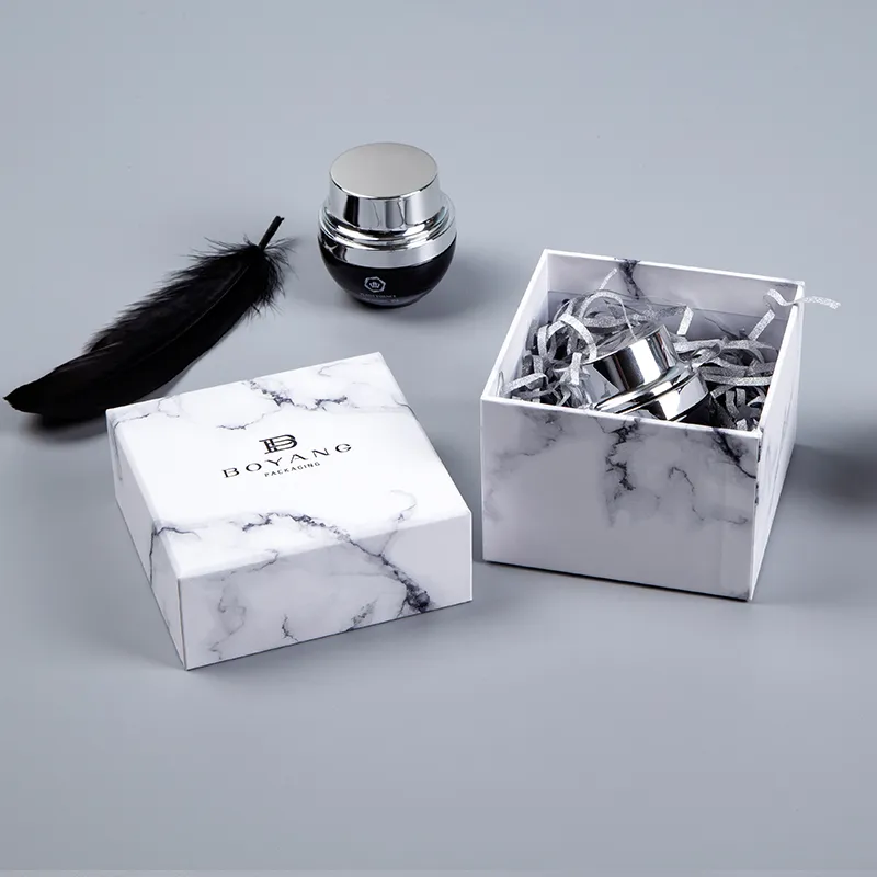 Factory Wholesale Cardboard Paper Lid and Base Skincare Cosmetic Set Box Packaging
