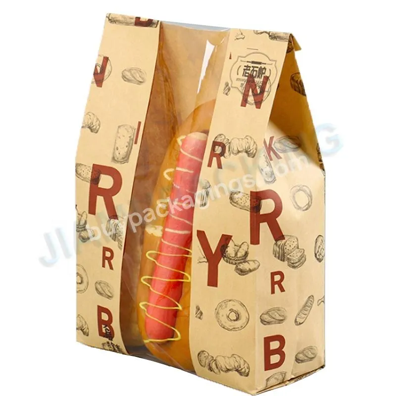 Food Industrial Use Biodegradable Kraft Paper Food Bag For Sandwich/hamburg/bread - Buy Paper Food Bag,Kraft Paper Food Bag,Disposable Food Paper Bag.