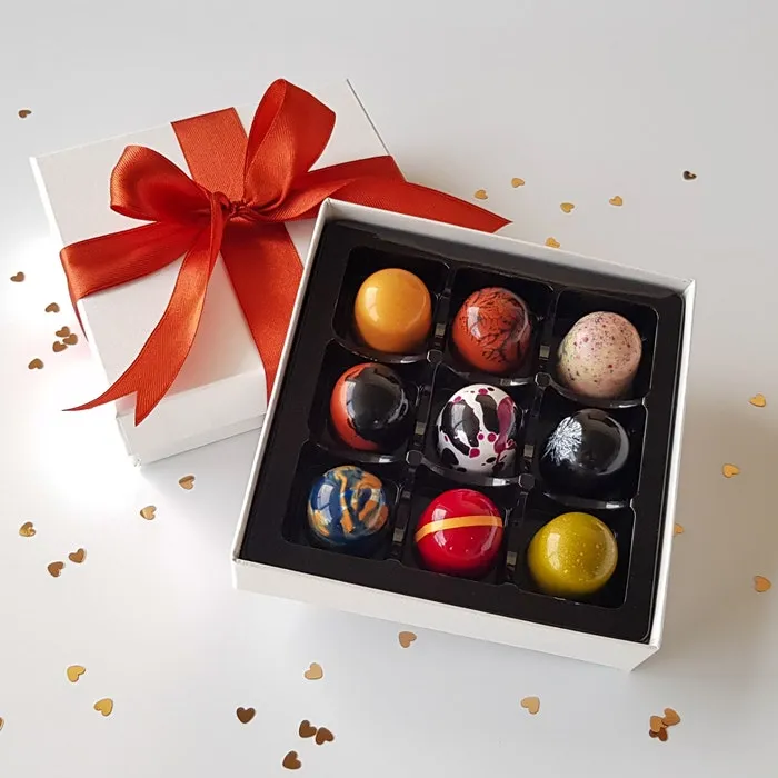 Gift box for chocolate bonbons magnetic box packaging