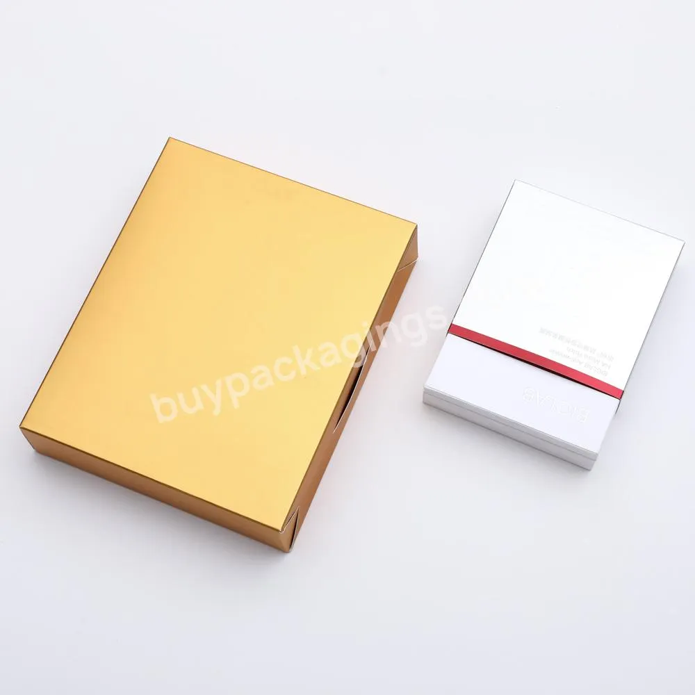 Golden High Quality Luxury Custom Logo Rigid beauty cardboard Gift Box