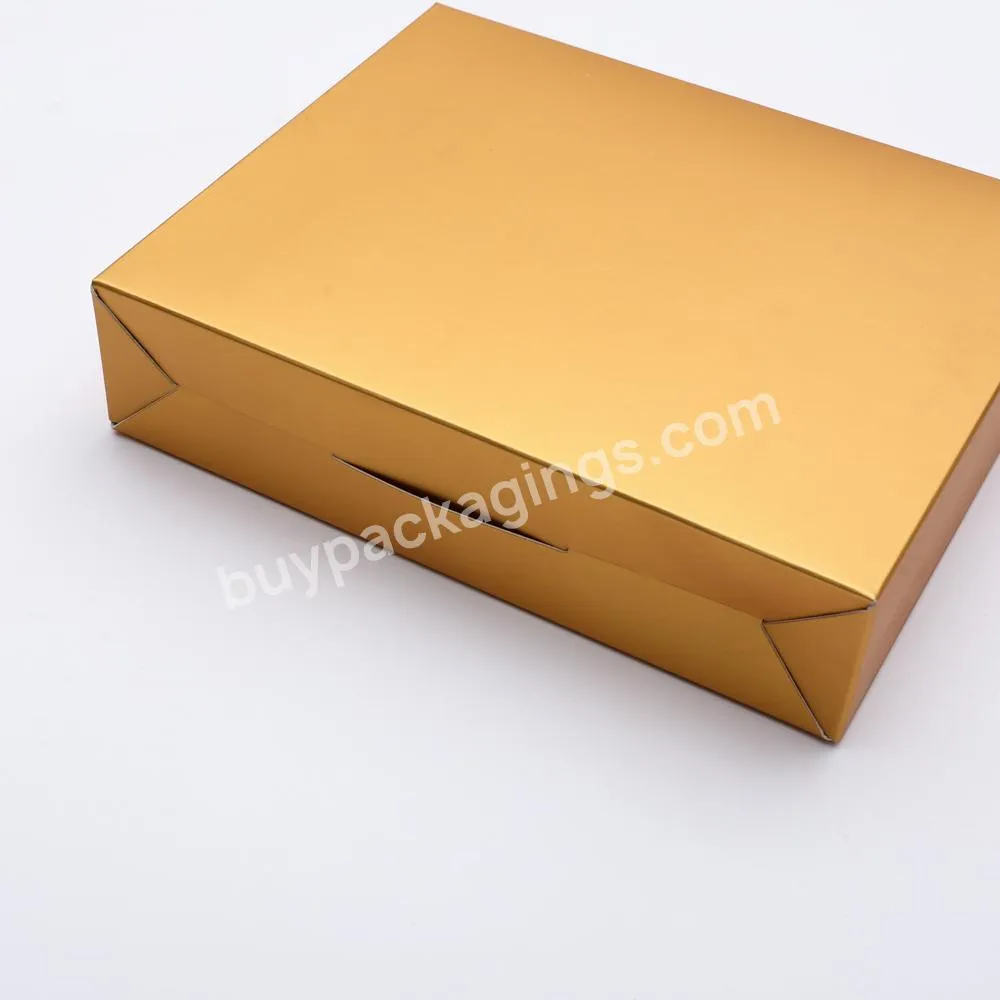 Golden High Quality Luxury Custom Logo Rigid beauty cardboard Gift Box