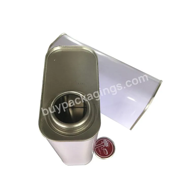 Good Sealing And Leak Proof Oil Packaging 1l Square Tin Can With Squeeze Lids - Buy 1l Square Tin Can,Good Sealing Tin Can,Tin Can With Squeeze Lids.