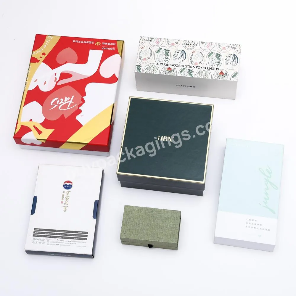 Green High Quality Luxury Custom Logo Magnetic Rigid cardboard Paper Flap Gift Box