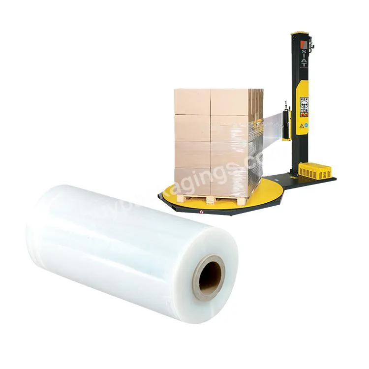Hand Stretches Lldpe Film Machine Wrapping Of Pallets Packing Plastic Pallet Logo Wrap Printed Stretch Wrap