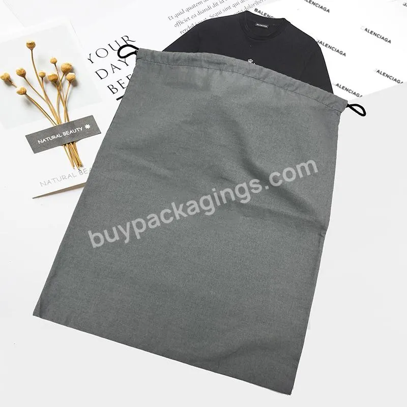 High End Custom Logo Cotton Drawstring Storage Bags Christmas Wedding Gift Plain Pouch Reusable Home Organize Dust Bag