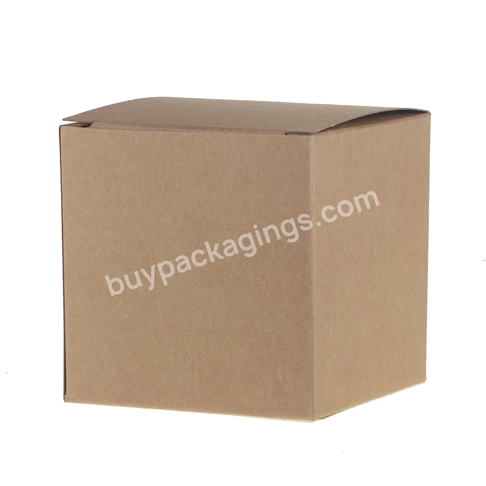 High-end custom logo kraft paper with transparent window small packaging gift box