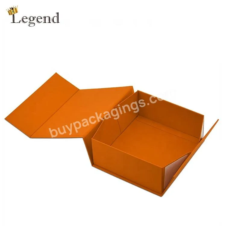 High End Double Sides Adhesive Tape Simple Clothing and Shoe Magnetic Cardboard Packaging Gift Box Foldable