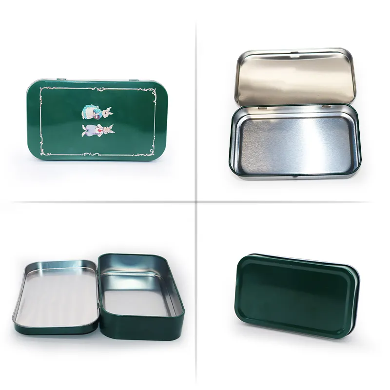 high quality can shaped mint tin case custom window wholesale for coffee beans