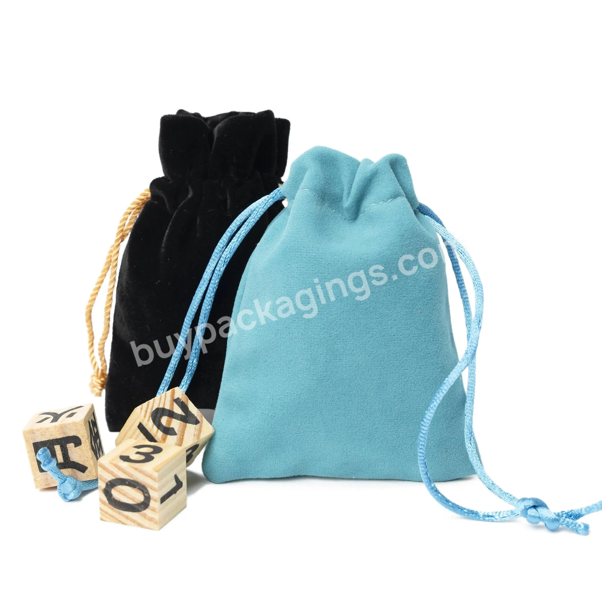 High Quality Custom Velvet Es Wholesale Drawstring Bags Gift Luxury Velvet Es For Necklace