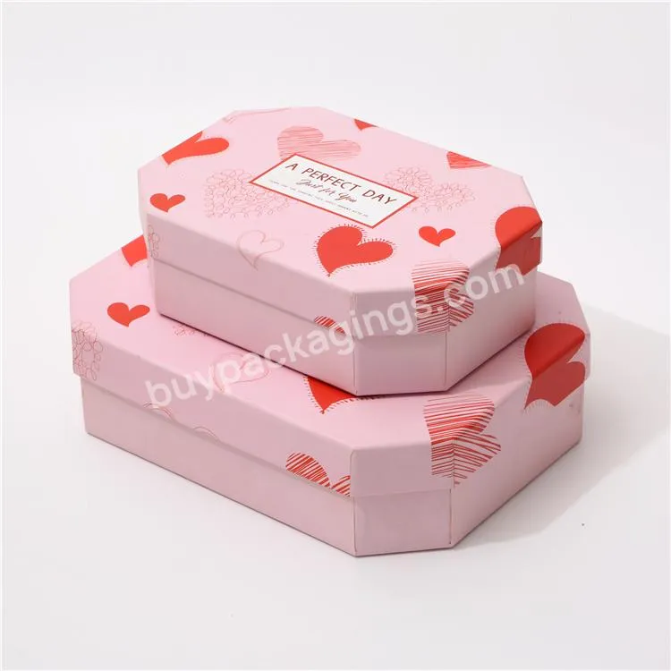 High Quality Customized Luxury Pink Packaging Elegant Personalised Gift Box With Custom Logo