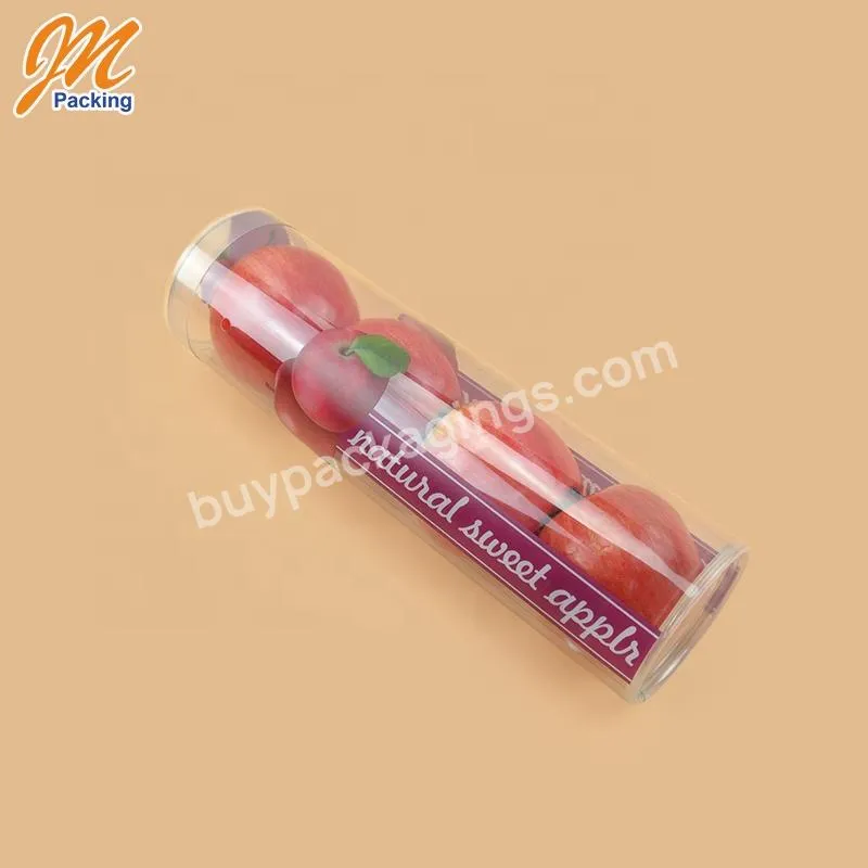 High Quality Cylinder Container Packaging Round Plastic Box For Fruit Apple Packaging - Buy Cylinder Packaging Box,Round Box Packaging,Round Plastic Box.