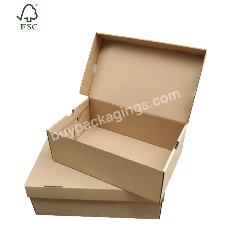 High Quality Rigid Cardboard Shoes Paper Box Packaging Empty Shoe Box Sneakers Boots Women's Shoes Packaging