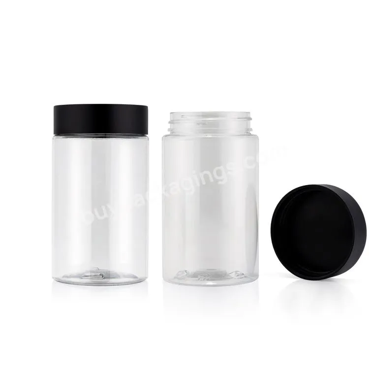 High Quality Various Size Transparent Wide Mouth Round Plastic Jars Dry Flower Air Tight Plastic Bottle With Crc Lid - Buy High Quality Various Size Transparent Wide Mouth Round Plastic Jars Dry Flower Air Tight Plastic Bottle With Crc Lid,High Quali