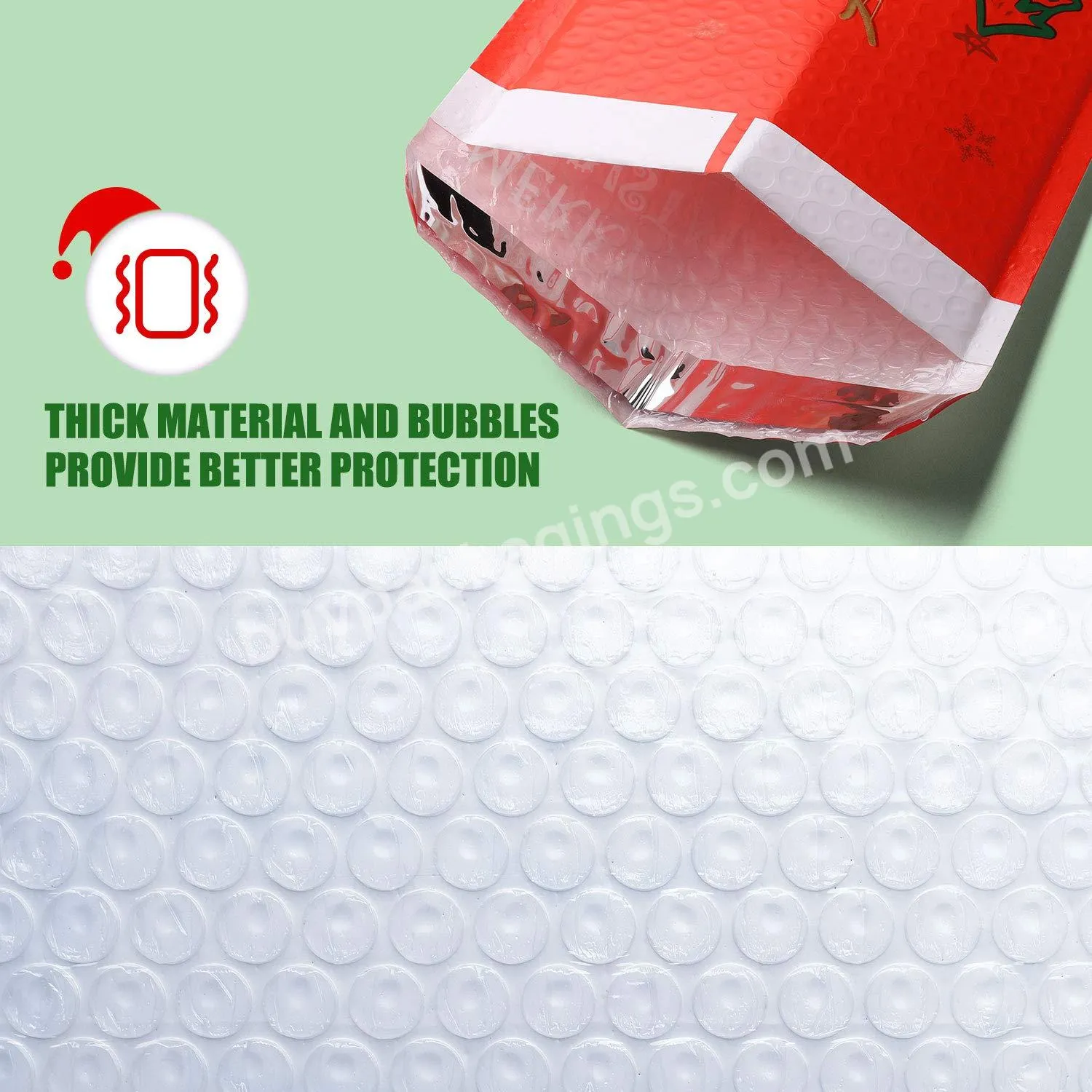 High Quality Waterproof Large Christmas Envelope Shipping Bag Poly Bubble Mailer With Customized Logo - Buy Bubble Mailer,Shipping Bags,Poly Mailer.
